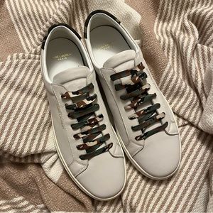 Mens Yves Saint Laurent Andy Andy low-top sneakers - White / Camo Size 44